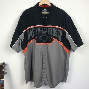 Vintage// Harley Davidson Button Down